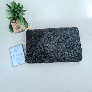 Elegant Vegan Black Clutch by Jen & Co